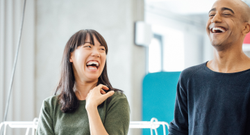 Image of couple laughing