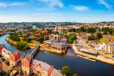 Exeter birds eye view