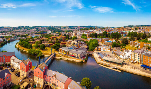 Exeter birds eye view