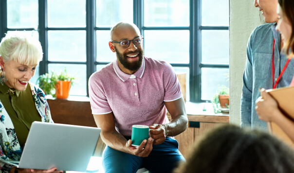 Group of people in an office