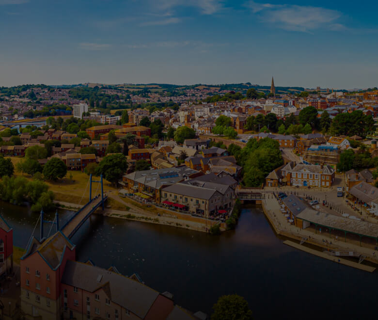 Exeter birds eye view