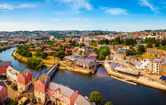 Exeter birds eye view